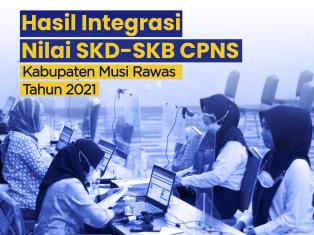 PENGUMUMAN HASIL INTEGRASI NILAI SKD-SKB CPNS PEMERINTAH KABUPATEN MUSI RAWAS TAHUN 2021